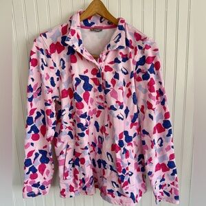 Talbots Pullover Sweater Size MP in Pink and Blue